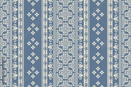 Ikat Abstract striped Ethnic art. Seamless patterns tribal, folk embroidery, and Mexican style. Aztec geometric art ornament print.Design for carpet, cover wallpaper, wrapping, fabric, clothing