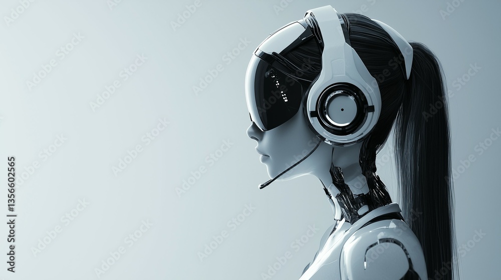 Futuristic Android Assistant Futuristic Android Assistant