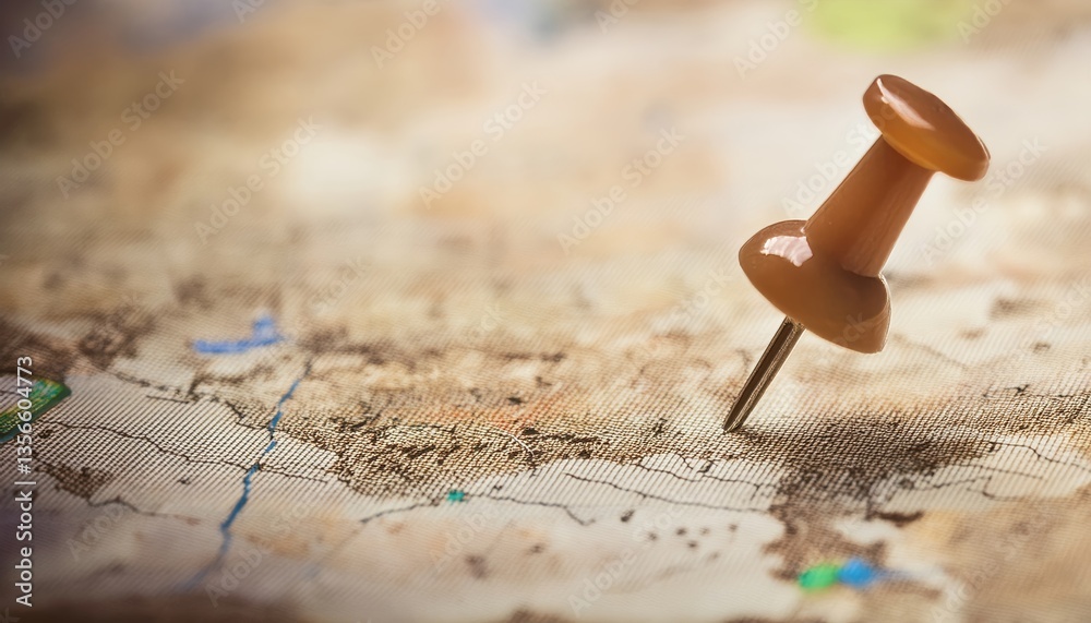 Pin on a landscape map Pin on a landscape map