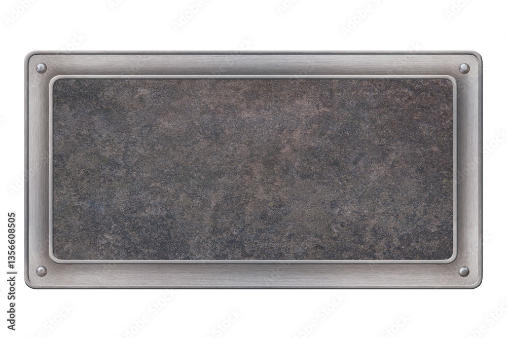 Fototapeta premium beige color frame with grunge texture inside isolated on white