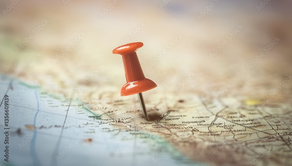 Pin on a landscape map Pin on a landscape map