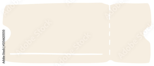 Blank Vintage Ticket Design