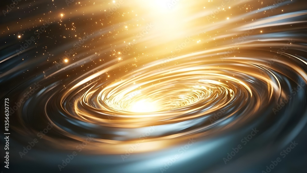 A swirling vortex of light and energy, reminiscent of cosmic phenomena like black holes or galaxies, with sparkling particles. Concept Cosmic Vortex, Stellar Phenomena, Galactic Swirls A swirling vortex of light and energy, reminiscent of cosmic phenomena like black holes or galaxies, with sparkling particles. Concept Cosmic Vortex, Stellar Phenomena, Galactic Swirls