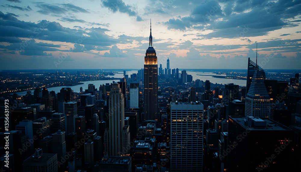 Obraz premium new york city skyline