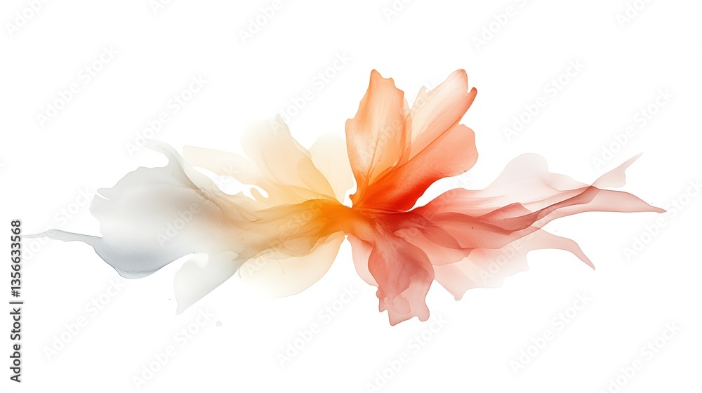 Fototapeta premium Exploring vibrant fluid abstract art in colorful digital graphic design environments