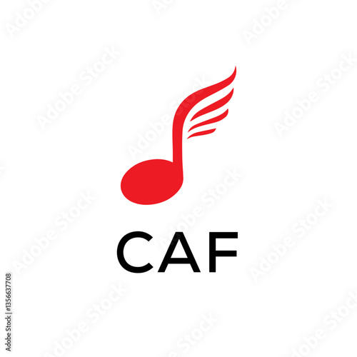 CAF creative minimalist letter logo.