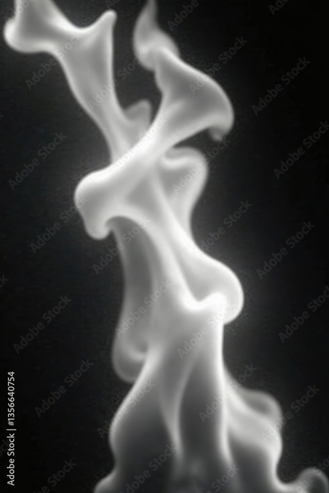 Abstract flame loop in monochromatic colors with an ethereal, glowing effect, abstract, background Abstract flame loop in monochromatic colors with an ethereal, glowing effect, abstract, background