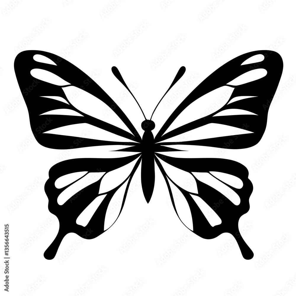 Butterfly Top View SVG, Vector file Butterfly Top View SVG, Vector file
