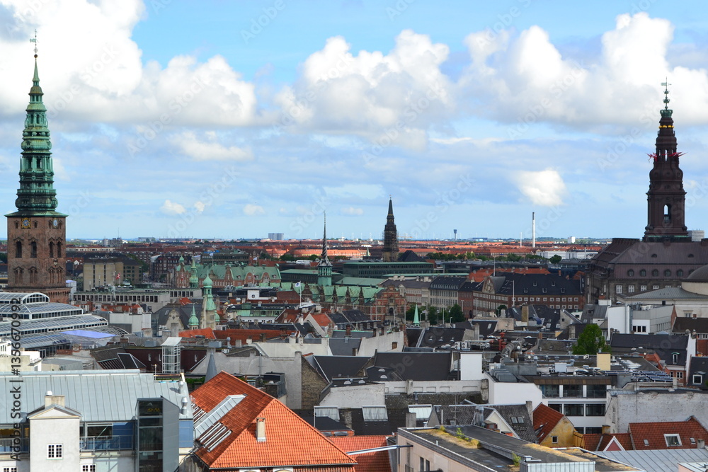 Fototapeta premium panorama of copenhagen