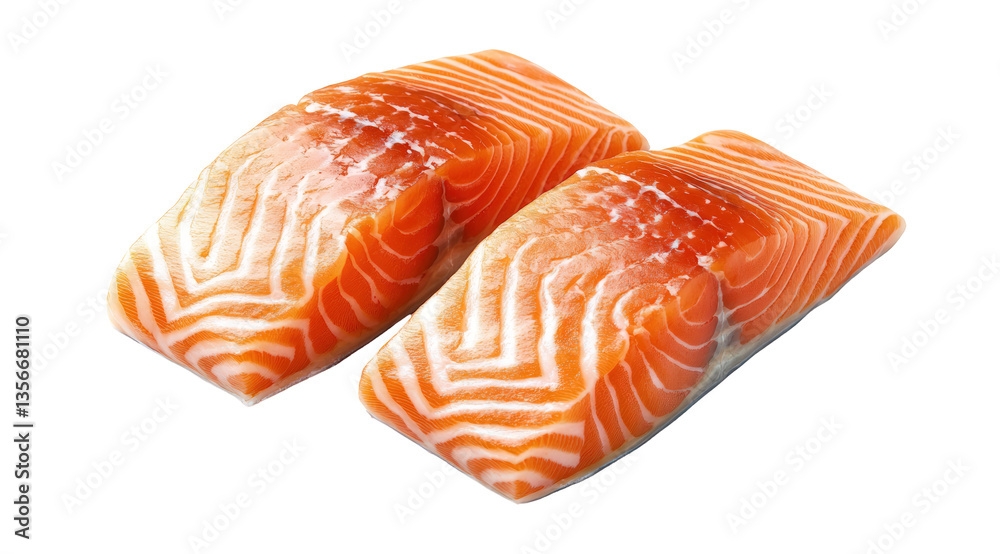 Fresh Salmon Fillets on transparent background (1) Fresh Salmon Fillets on transparent background (1)