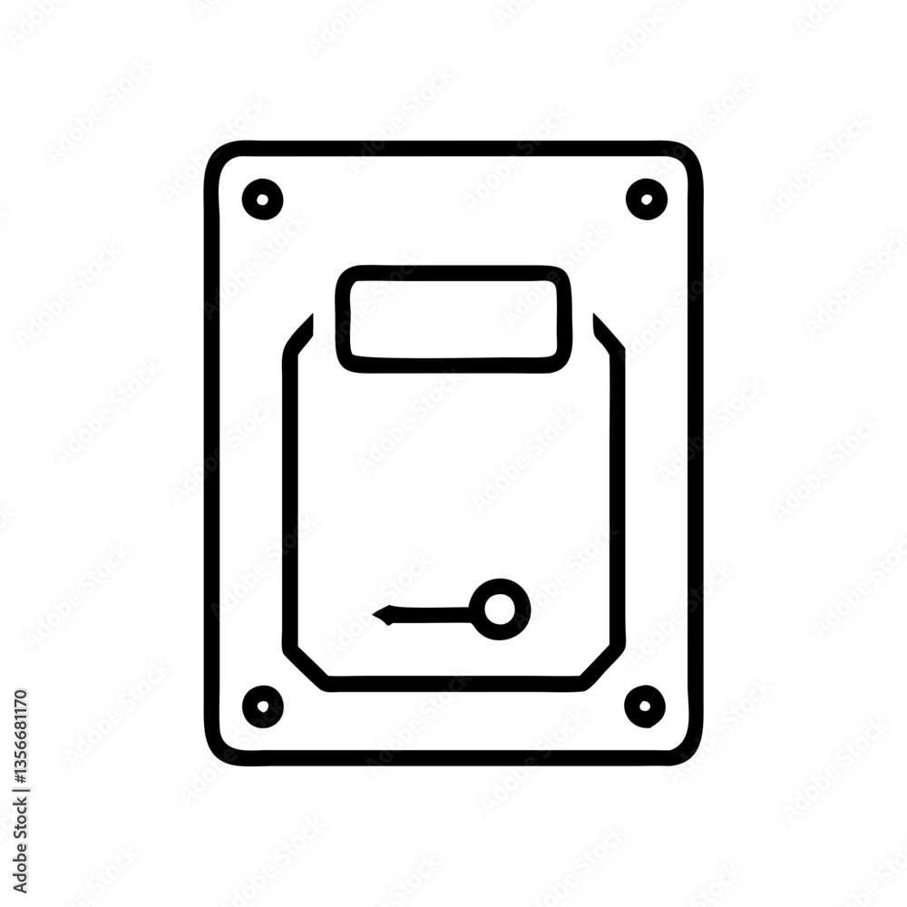 Electric Meter Graphic Illustration Design  