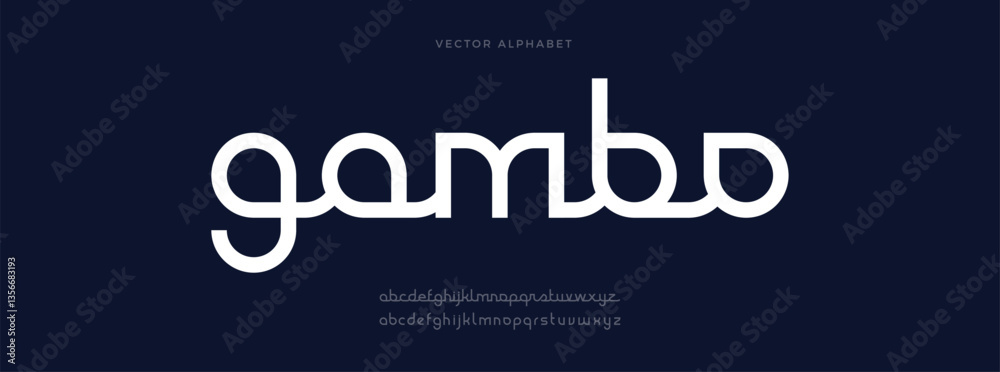 Obraz premium Elegant modern minimal font. Modern typeface. English alphabet. Set of letters. Font set for logo, music, cover, headline, creative design. Vector illustration.
