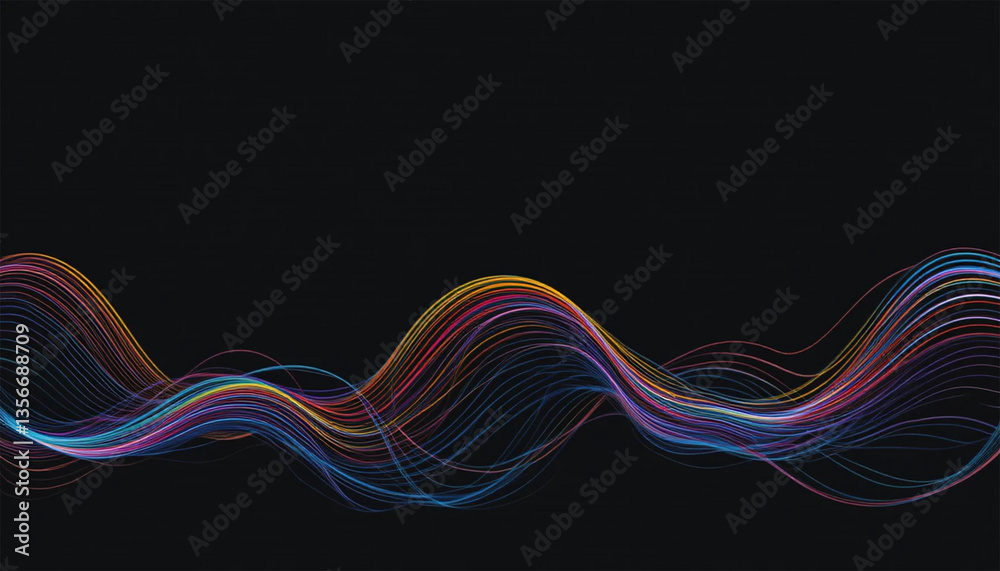 Obraz premium abstract background with glowing lines