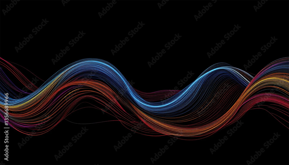 Obraz premium abstract colorful wave background
