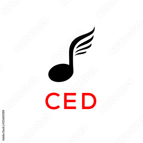 CED creative minimalist letter logo.