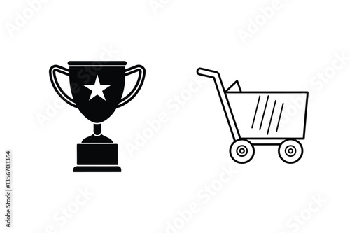 Winning Achievement, Success, Trophy, Reward, Cart, Shopping, Purchase, Prize, Victory, Goals