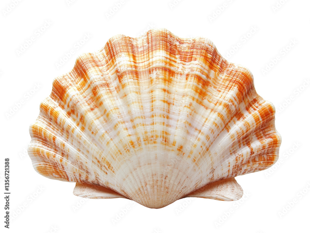 Beautiful seashell displayed on Transparent Background Beautiful seashell displayed on Transparent Background