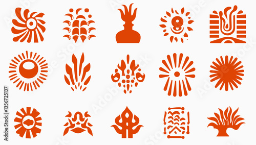 Intricate Ornate Patterns: An array of vibrant and detailed ornate patterns, each showcasing a unique design, evokes a sense of artistic flair and creative inspiration.