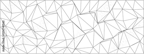 Geometric abstract art with chaotic triangular pattern for modern design projects.