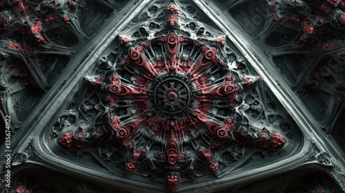 Abstract Fractal Mandala in...