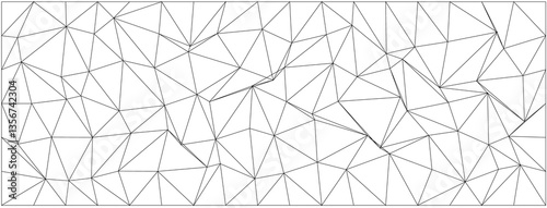 Abstract geometric pattern with intersecting lines creating a mosaic of irregular shapes for modern design.
