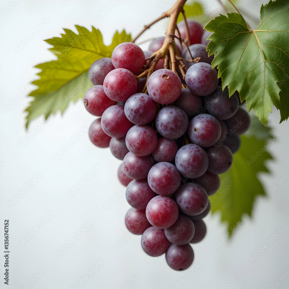 Juicy Red Grapes on Vine Juicy Red Grapes on Vine