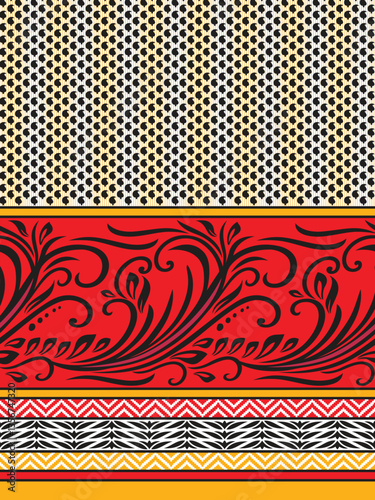PrintIllustration of Ukrainian folk seamless pattern ornament