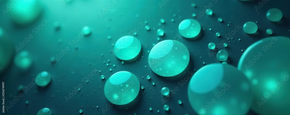 Abstract blue green circles in vertical arrangement, vertical, gradient Abstract blue green circles in vertical arrangement, vertical, gradient