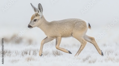 A Young Puma in Patagonia's Winter Wonderland