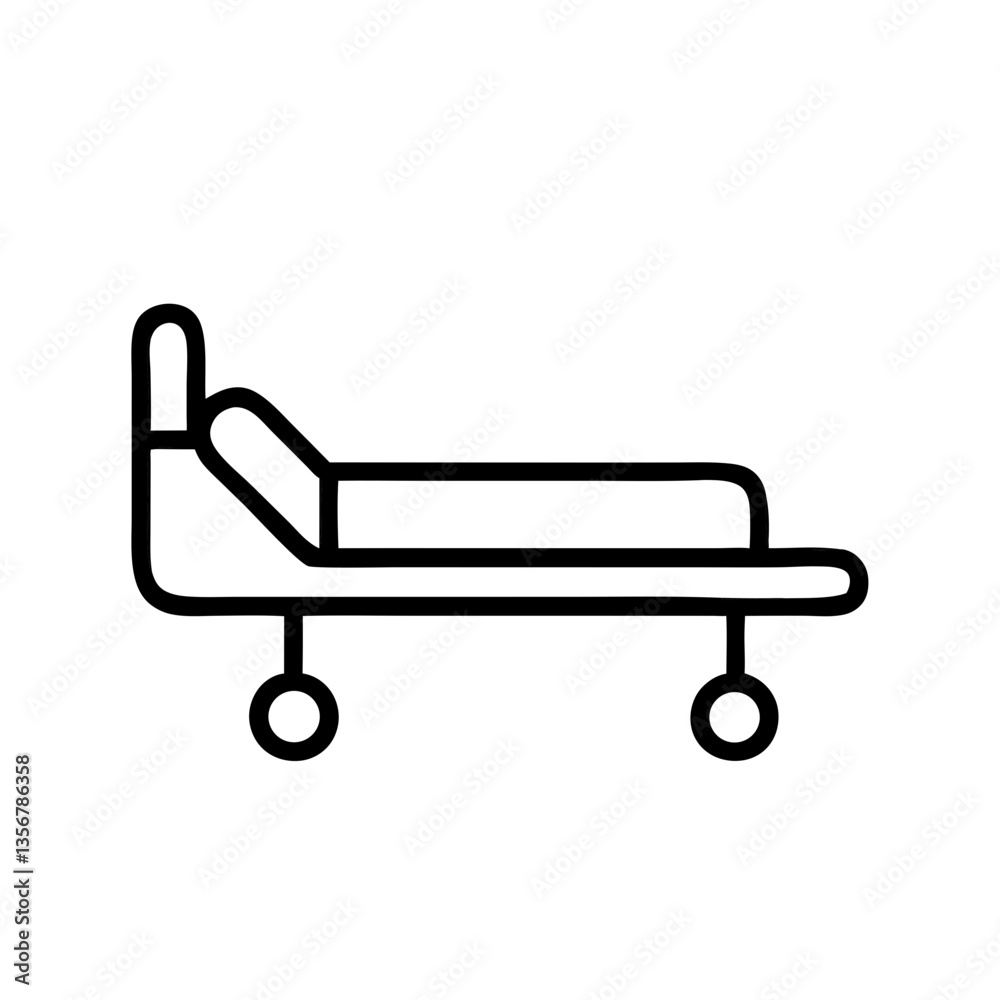 hospital bed outline isolated on transparent background
hospital bed outline isolated on transparent background