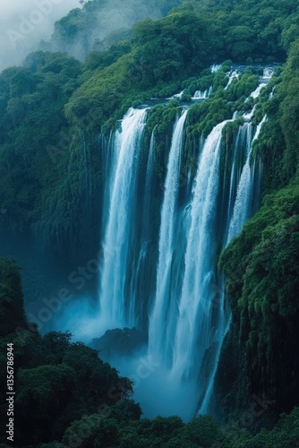 waterfall in the jungle
