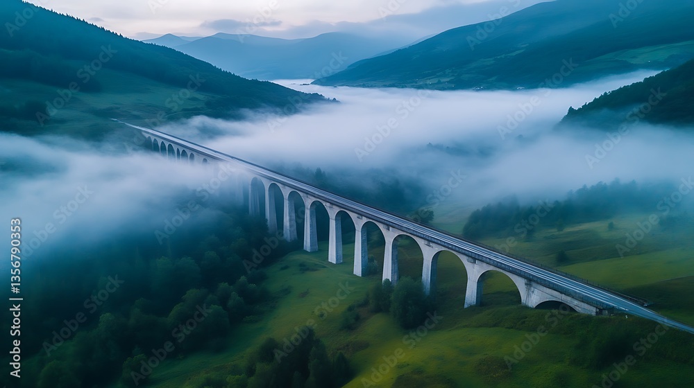 Obraz premium bridge in the mountains