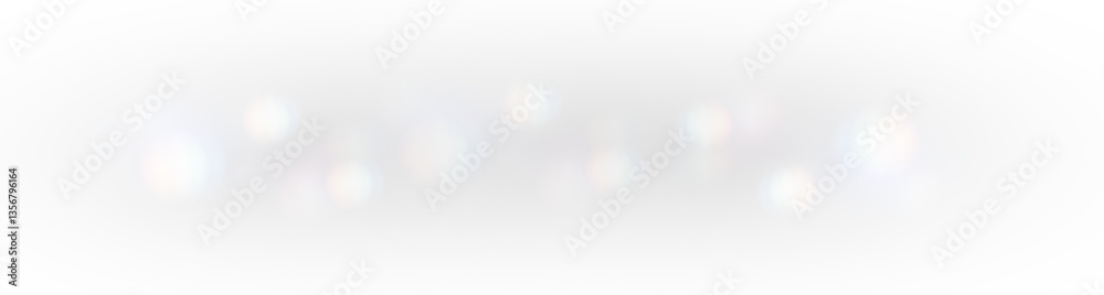Fototapeta premium Png Rainbow light and white dust, Png The crystal shimmers with a rainbow effect, Png Background with bokeh light effect png, Gorgeous Christmas glowing dust background. 