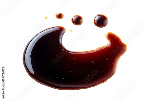 dark liquid splashes - isolated on white background