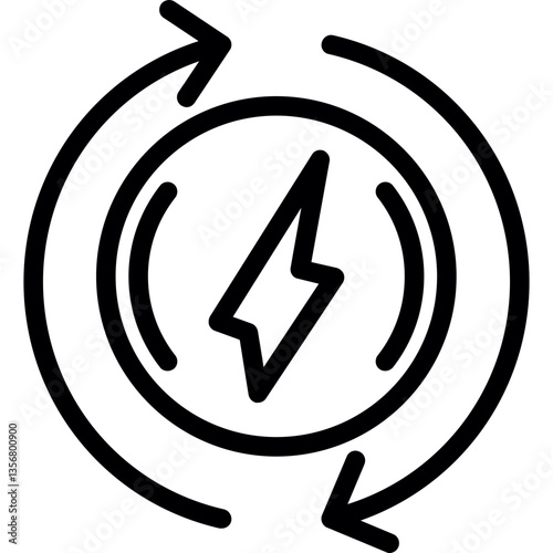 Recharging Icon (Circular) Icon