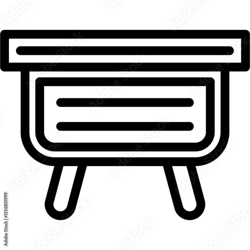 Livestock Feeding Trough Icon