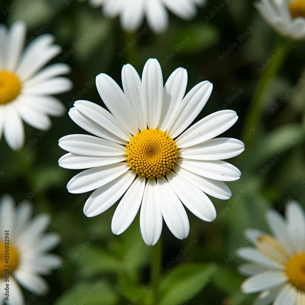 Fototapeta premium White Daisy Flower Closeup