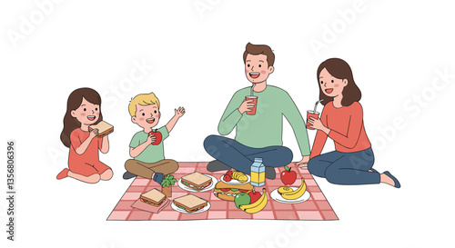 Family Picnic Outdoors