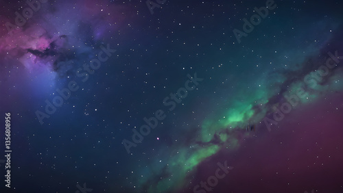 Colorful nebula and stars creating a breathtaking cosmic scenery