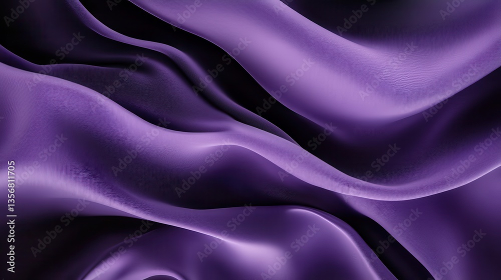 Obraz premium Deep Purple Fabric Drape Texture Background