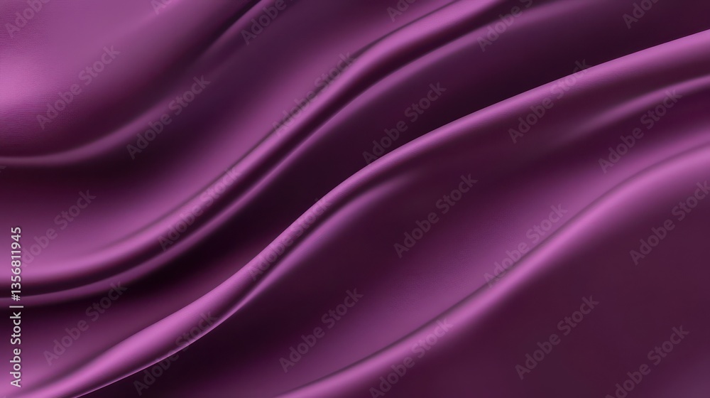Obraz premium Deep Purple Silk Fabric Drape Texture