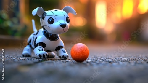 Robotic Puppy Playing Fetch: A Glimpse into the Future of Companionship