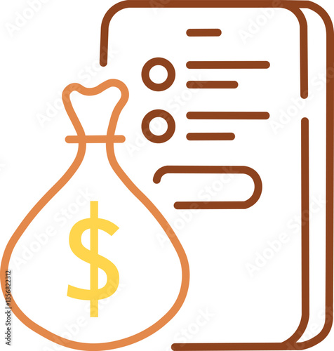 Money crime sign. Fraud line icon. Accounting offense symbol. Fraud line sign