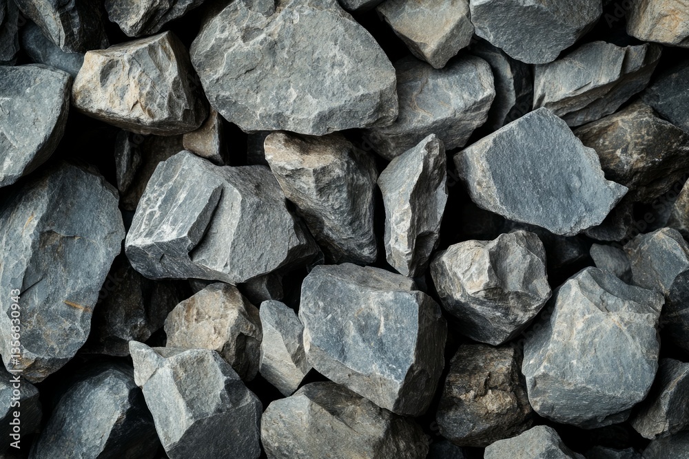 Pile of dark rocks with textured surface. Neural network AI generated Pile of dark rocks with textured surface. Neural network AI generated