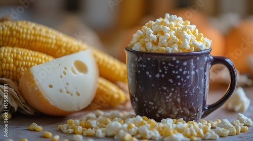 Cheesy Sweet Corn in Reusable Mug – Comforting Snack Idea