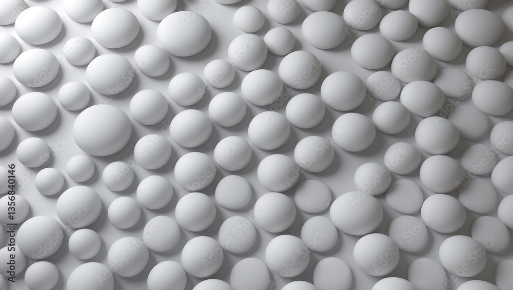 Minimalist circles grid with satin finish and soft lighting Minimalist circles grid with satin finish and soft lighting