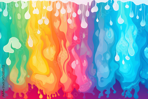 Abstract Neon Cloud Texture with Vibrant Red and Green. Abstract design featuring vivid neon hues of red and green blending with black for a dramatic, energetic, and modern artistic effect.
