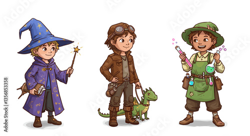 Fantasy Characters in Adventurous Roles