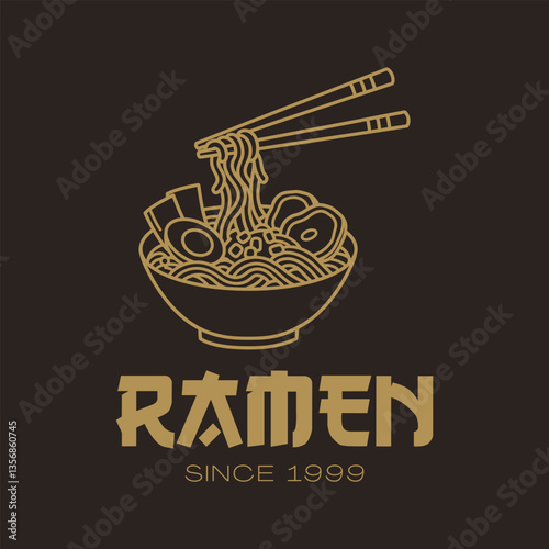Noodle logo Vector is an effective brand representation for restaurants and cafes.
