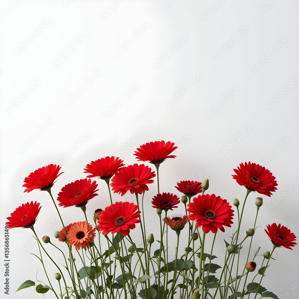 Obraz premium red poppy flowers